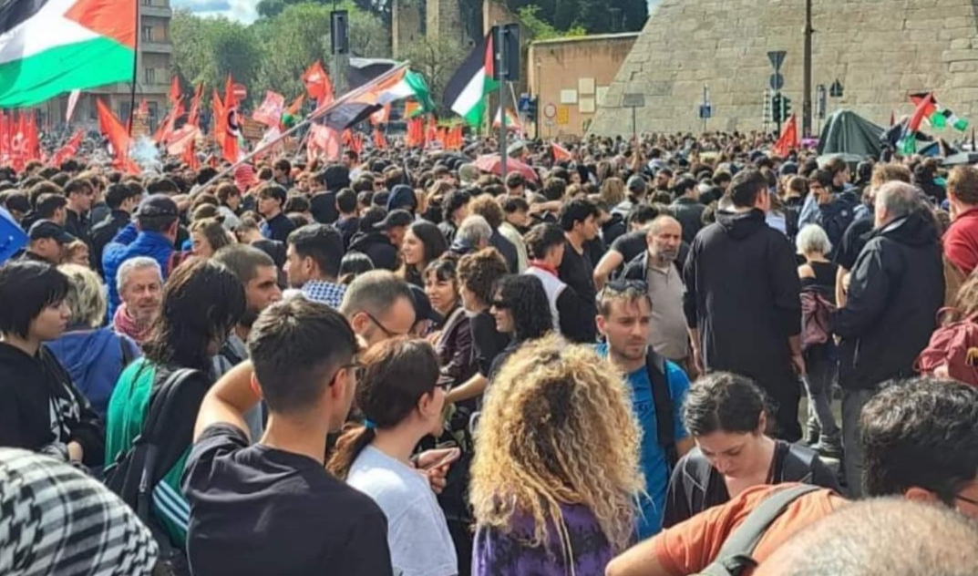 Manifestazione pro Palestina, Roma