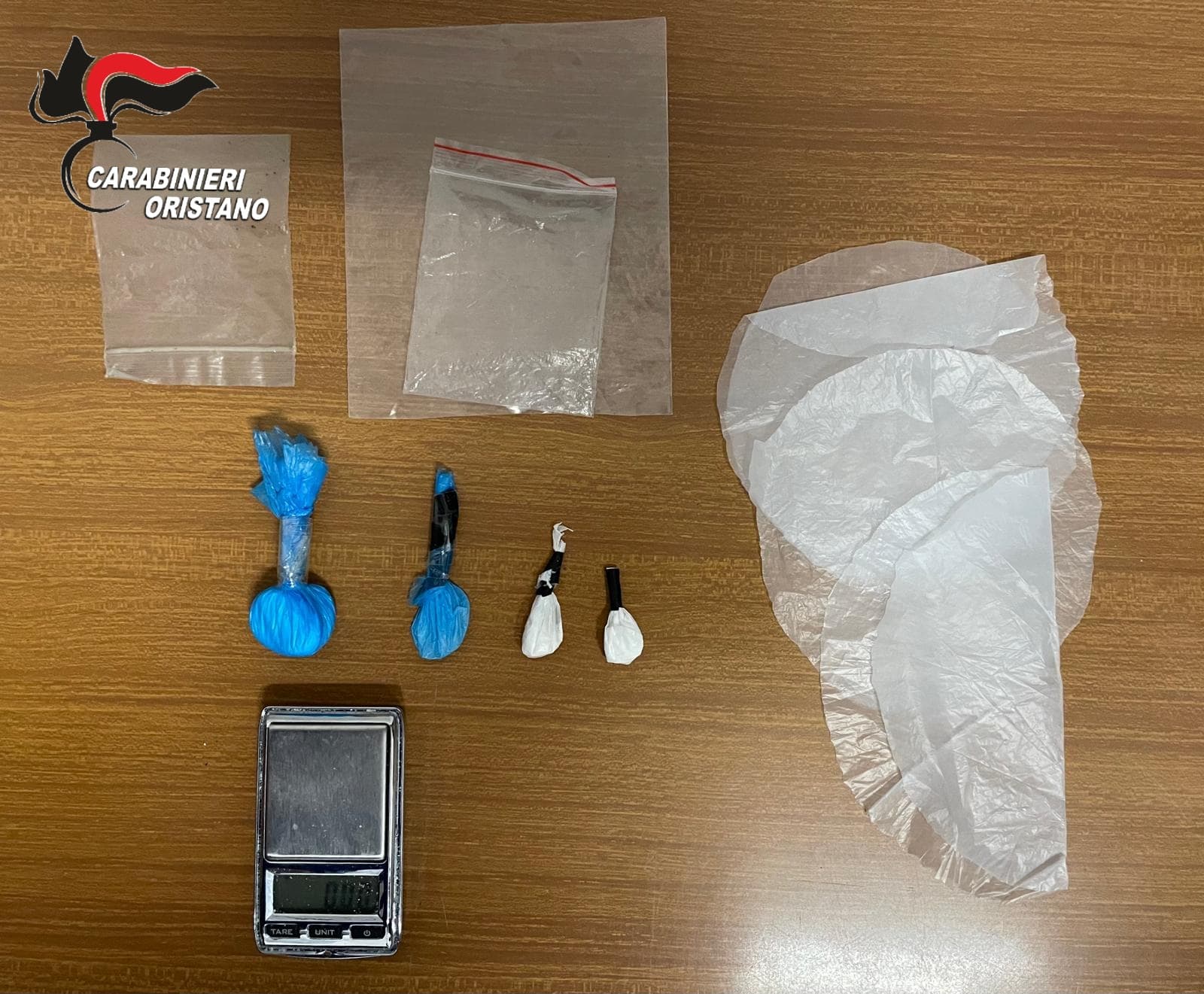 Scoperto con la cocaina pronta allo spaccio, denunciato a Cabras