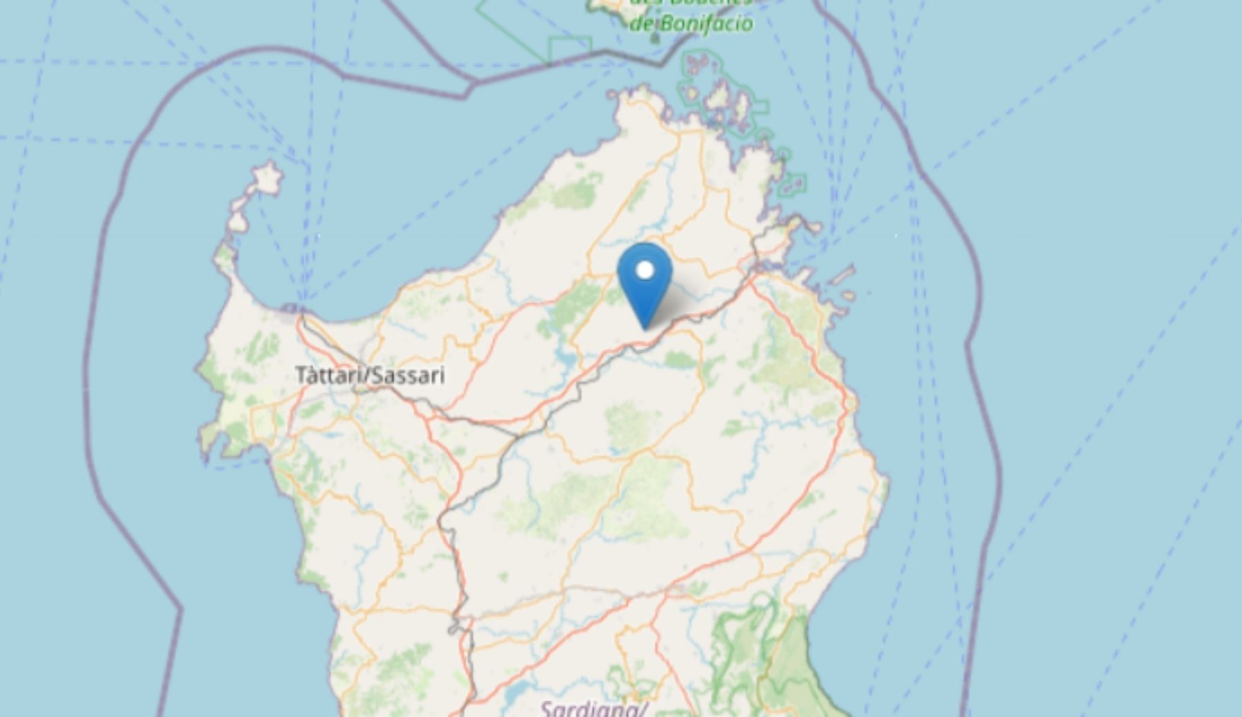 Terremoto a Berchidda, scossa di magnitudo 2.0 Richter Terremoto a Berchidda, scossa di magnitudo 2.0 Richter