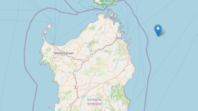 Terremoto in mare a nord-est della Sardegna, vicino Olbia, nessun danno