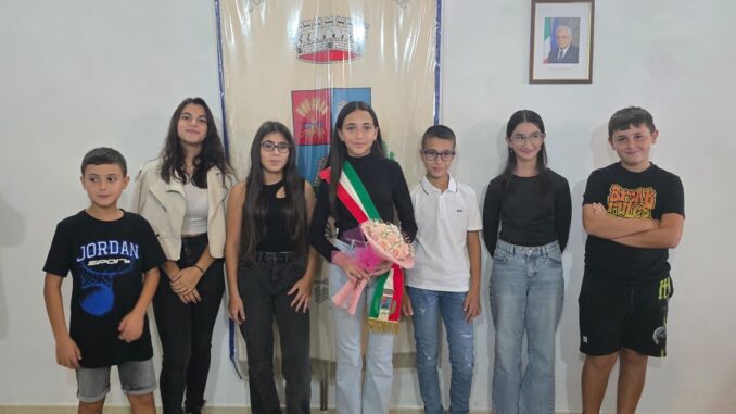 Giorgia Marras è la sindaca del Consiglio dei ragazzi di Aidomaggiore