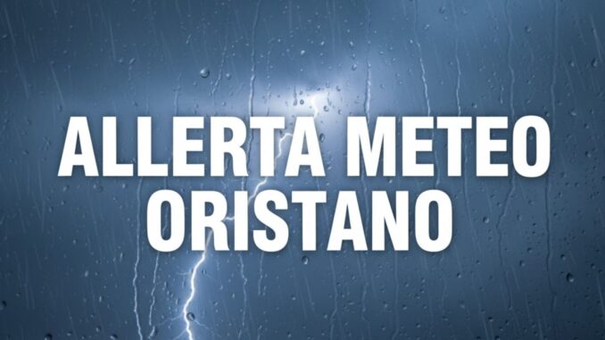 Allerta meteo maltempo pioggia Oristano