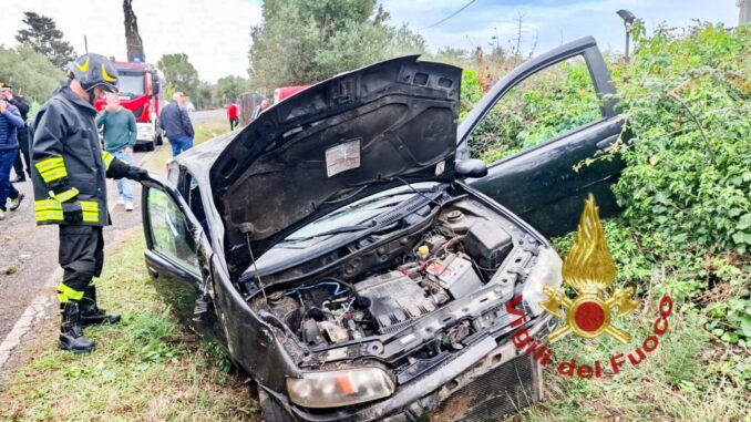 Violento incidente sulla strada di Oristano, un ferito Violento incidente sulla strada di Oristano, un ferito