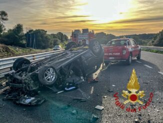 Grave incidente a Paulilatino, si ribalta con l'auto: un ferito