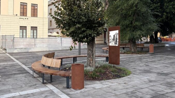 Una simulazione dell'impianto in piazza Manno a Oristano