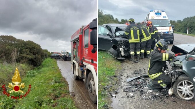 Incidente stradale ad Abbasanta