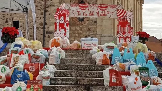 Solidarietà a Terralba, raccolta alimentare per le famiglie bisognose