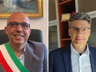 Massimiliano Sanna sindaco di Oristano e Andrea Abis sindaco di Cabras