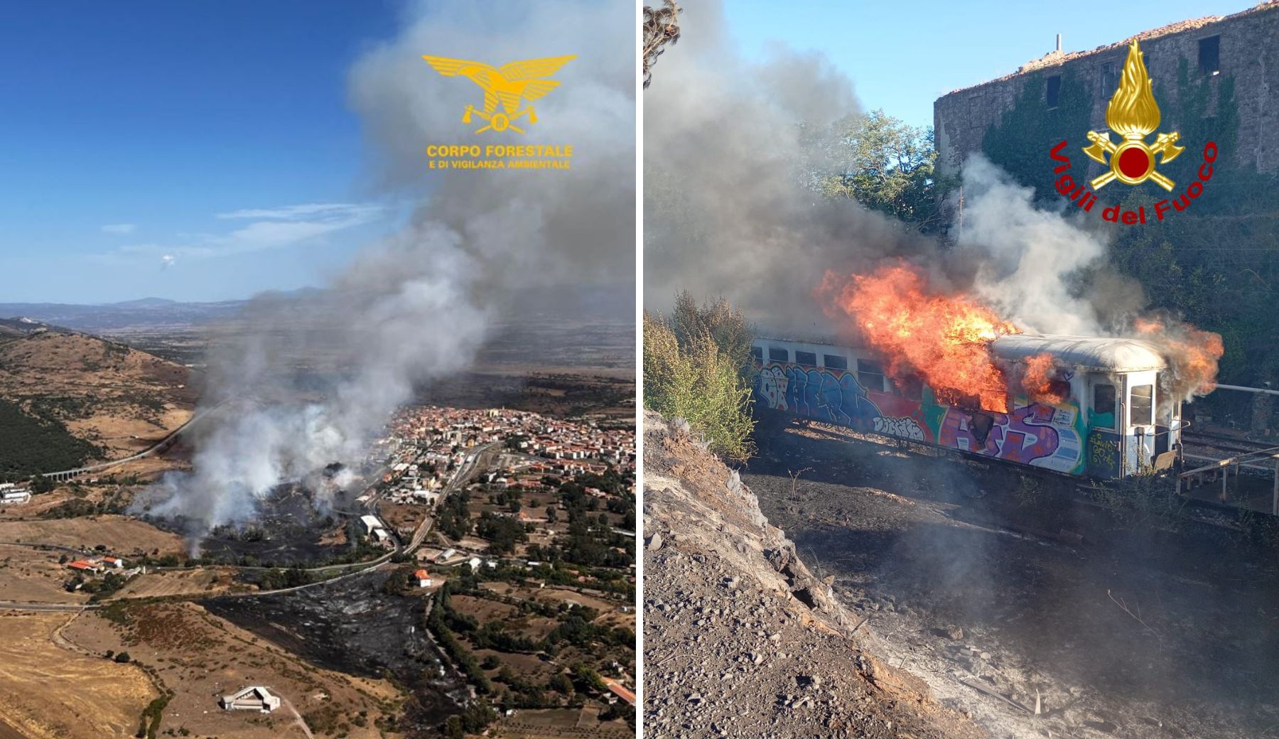 Incendio a Macomer